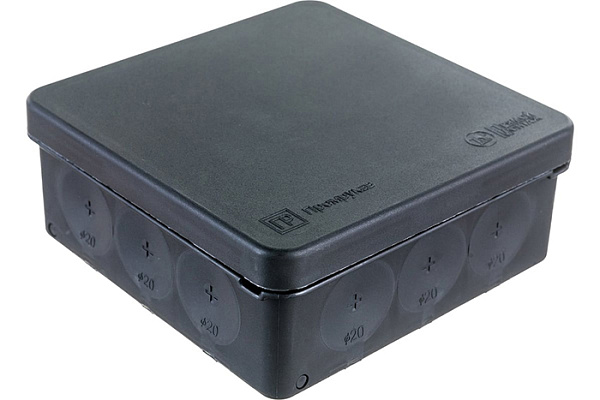 Коробка распределительная д/пистолета (HF) 100х100х40мм черная (90шт.) (60-0303-9005) (797)