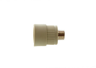 Муфта ПП комбинированная НР 32х1/2" Lammin СЕРЫЙ (80/20)