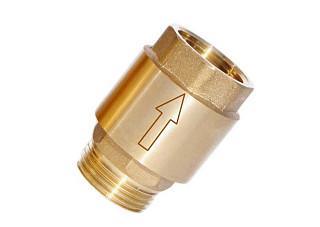 Обратный клапан с латунным сердечником ДУ32 (1 1/4) AQUALINK (03957) (60/5)