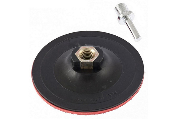 Насадка для УШМ ELITECH опорная пластиковая, липучка, стандарт,150мм,М14, адаптер 1820.162300 (1/15)