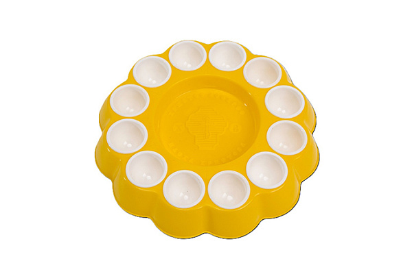 Блюдо Пасхальное для кулича и 12 яиц №1 БРИГ