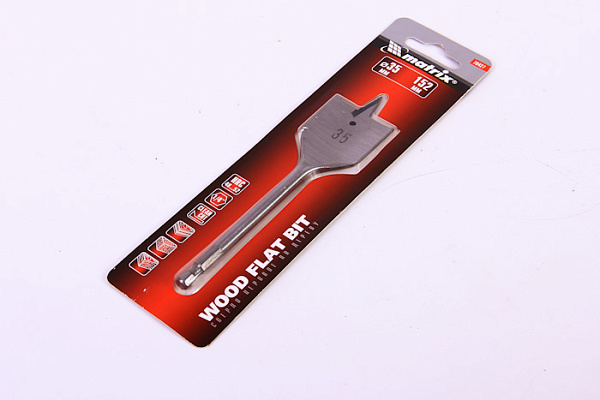 Сверло по дереву MATRIX перовое, 35 мм 6-гранный хвостовик 70427 (60/240)