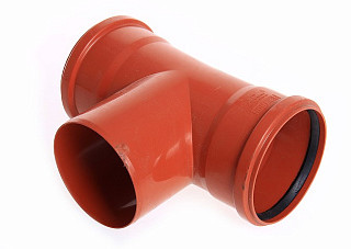 Спецтройник D 110х110х90°, наружный (ОРАНЖЕВЫЙ)