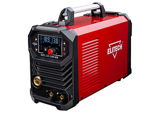 Инвертор ELITECH MIG/MAG АИС 220 СИН ЖК (6,9кВт,220В,20-220А,0,6-1мм,элек.1,6-5мм,LCD)
