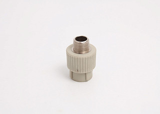 Муфта ПП комбинированная НР 20х1/2" Lammin СЕРЫЙ (180/30) 