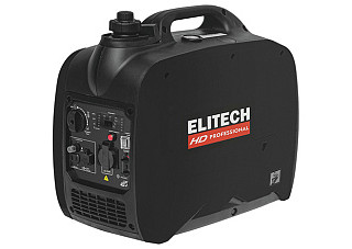 Бензогенератор ELITECH HD GIS 2000RМ инверторный (2,0 кВт, 220 В, 22кг, руч.старт, дисплей)