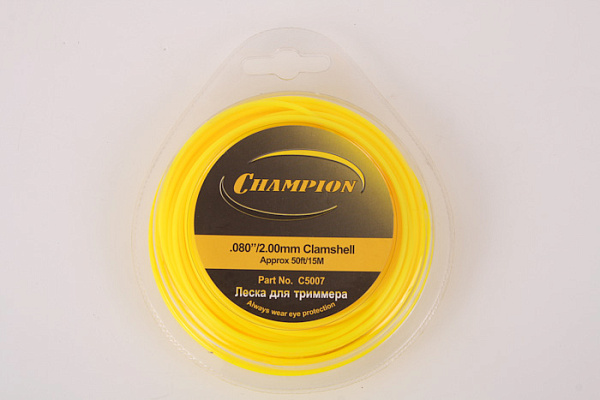 Леска CHAMPION круглая 2,0мм х 15м (С5002)