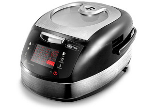 Мультиварка Centek CT-1472 Ceramic, черный/сталь 860Вт, 5.0л, LED, 21 программа