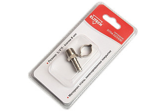 Переходник, 1/4"П -елочка 8мм+ кольцо 8х13мм ELITECH 0704.023300