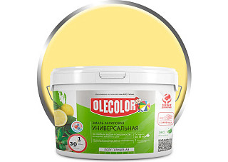 Эмаль акриловая OLECOLOR полуглянцевая бежевый (2,0кг)
