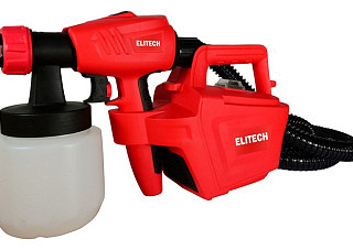 Краскопульт ELITECH КЭ 0826П (800Вт, 0.8л, 1.8\2.6мм, 900мл/мин, 80din/сек, 2кг) (E2208.020.00)