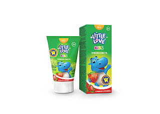 Детская з/паста Little Love сладкая клубника 2+ 62г/24 (749)