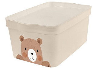 Ящик для хранения Keeplex Happy Bear 7,5л (32х21,1х14,1см) (LA512511001)