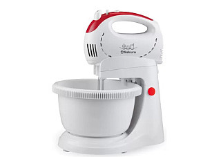 Миксер электрический SAKURA SA-6319CR 400Вт с чашей, 2,0л