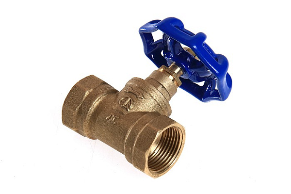 Вентиль запорный латунный ДУ20 (3/4) Г/Г AQUALINK, затвор-резина, 15Б3р (04901) (80/10)