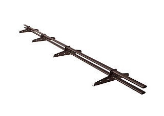 Снегодержатель для металлочерепицы УСИЛЕННЫЙ 4опоры L-3,0м RAL-8017 (ШОКОЛАД)