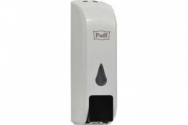 Дозатор для жидкого мыла Puff-8104 пластиковый, белый, 350мл (1402.093)