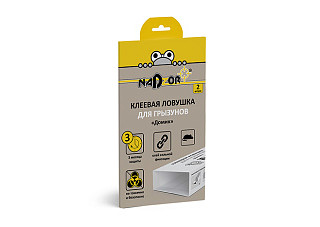 Клеевая ловушка для грызунов, Домик NADZOR 2шт (NASDFR1)