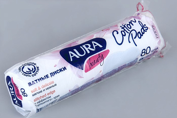 Ватные диски AURA (Аура)80шт (03468/698)