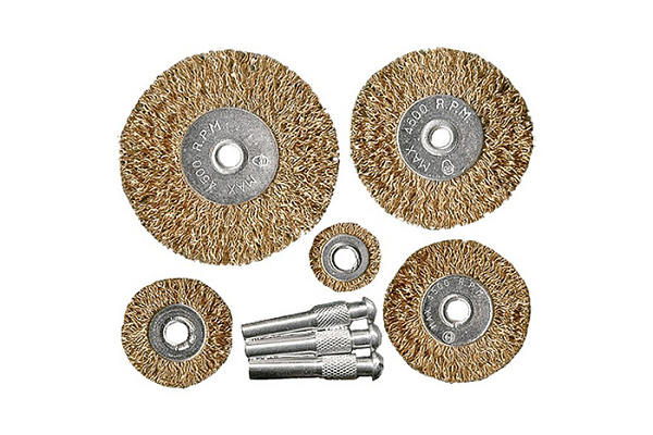 Набор щеток MATRIX для дрели, 5 шт., 25-38-50-63-75 мм, со шпильками 74494 (1/120)