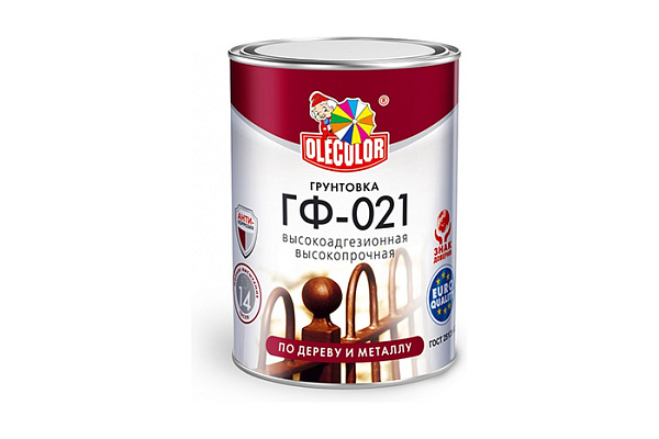 Грунтовка ГФ 021 OLECOLOR серый (1,0кг)