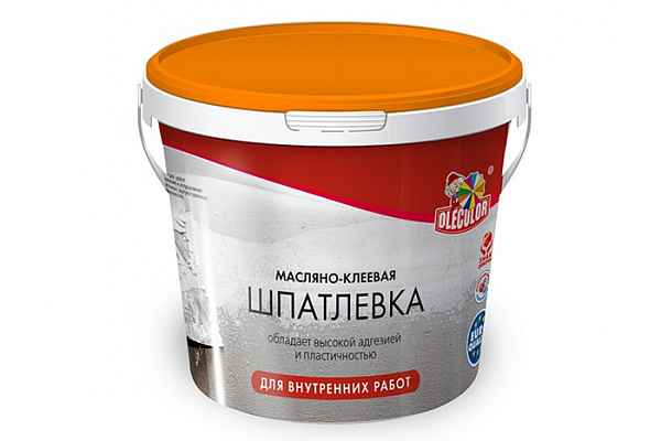 Шпатлевка OLECOLOR масляно-клеевая для внутренних работ (1,8кг)