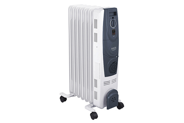 Обогреватель масляный OASIS ВВ-20Т (9 секций, 2000+400Вт, площадь обогрева-20м²)   