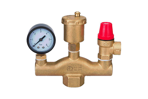 Группа безопасности котла ДУ25 (1) AQUALINK (02746) (12/1)