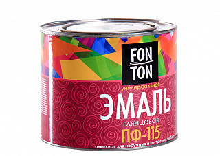 Эмаль ПФ 115 Fon Ton черная ( 1,8кг)