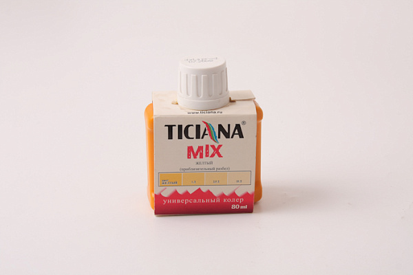 Колер универсальный TICIANA желтый (80мл) 