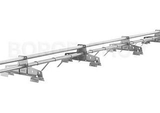 Снегодержатель для профнастила КОНТУР СТРИМ 4опоры L-3,0м (ЦИНК)