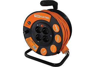 Удлинитель силовой TDM УКз16-004 (IP44 4 места/50м ПВС 3х1,5) (1301-0543)