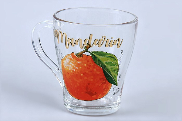 Кружка Грация ПОЛЕЗНЫЙ МАНДАРИН 0,25л (13с1649 ДЗ)