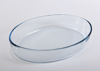 Посуда для СВЧ форма овальная б/крышки 2л (303*213 мм) 59064