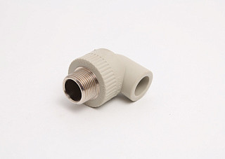 Угол ПП комбинированный Lammin НР 20х3/4" СЕРЫЙ (80/20)