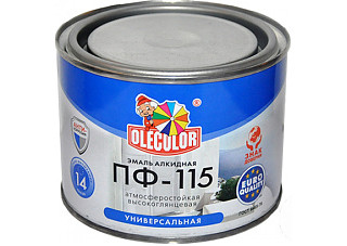 Эмаль ПФ 115 OLECOLOR зеленое яблоко (5,0кг)