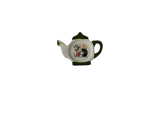 Подставка для чайных пакетиков Daniks, Comely доломит, фигурная, 12х8.4см (483833)