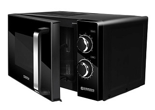 СВЧ Centek CT-1575 (черный) 20л, 700Вт, мех. управление, подсветка, таймер, 6 режимов, тарелка 245мм