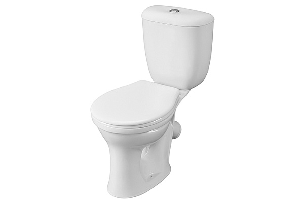 Унитаз-компакт Santeri Виктория (белый, косой выпуск, нижняя подводка, 1 режим, 1.P301.6.S00.00B.F)