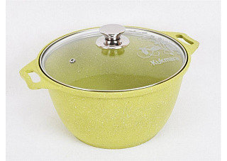 Кастрюля литой алюминий г.Кукмор Trendy style (lime) 6,0л (к61tsl)