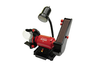 Точило ELITECH СТ 3015СЛ (300Вт, шлифкруг 150х32х40, шлифлента 686х50, 10,8кг, лампа) (E2013.009.00)