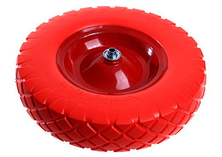 Колесо PU 4.80 / 4.00 х 80 бескамерное (d=16/12)