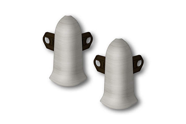 Угол наружный для плинтуса 55мм "Идеал Классик" (2шт. во флоупак) 268 Клен серый