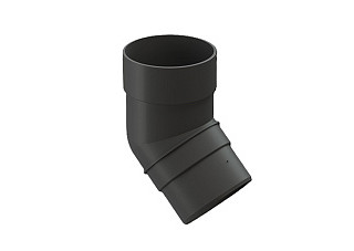 Колено 45 Docke PREMIUM графит (d=85мм) 