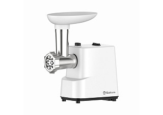 Мясорубка электрическая SAKURA SA-6429W 1500Вт, реверс + комплект нас.