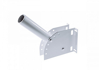 Кронштейн универсальный регулируемый, диаметр трубы 60мм, белый КР-2(60мм)