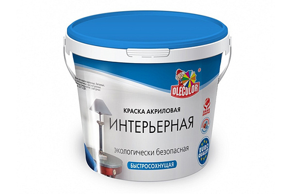 Краска ВД OLECOLOR интерьерная (1,0кг) 