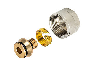 Фитинг компрессионный STOUT для труб PEX-AL-PEX 16х2,0х3/4 (SFC-0021-001620)