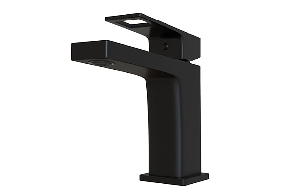 Смеситель для раковины 35k MIXLINE ML34-04 Solo Black (Латунь,Длина излива 12см,Картридж 35мм,ЧЕРНЫЙ