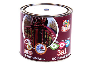 Грунт-эмаль по ржавчине OLECOLOR синий (2,0кг) 